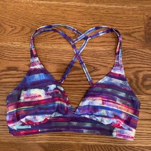 Athleta Brightly Patterned Swim Top